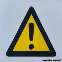Placa A1 - 300x300 mm Alerta Geral