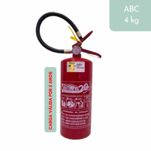 Extintor de Incêndio ABC 4 kg – Com carga de 5 anos