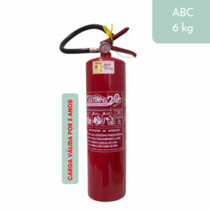 Extintor de Incêndio ABC 6 kg – Com carga de 5 anos